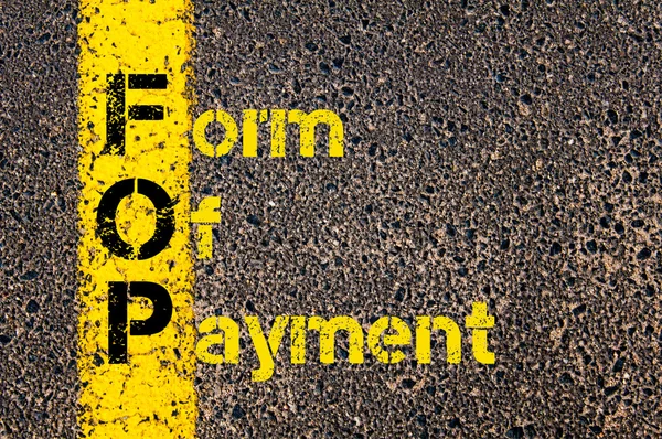 Business Acronym FOM as Form Of Payment — Stock fotografie