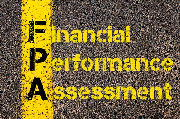 Business Acronym FPA as Financial Performance Assessment — Stok fotoğraf