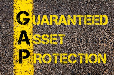 Business Acronym GAP as Guaranteed Asset Protection