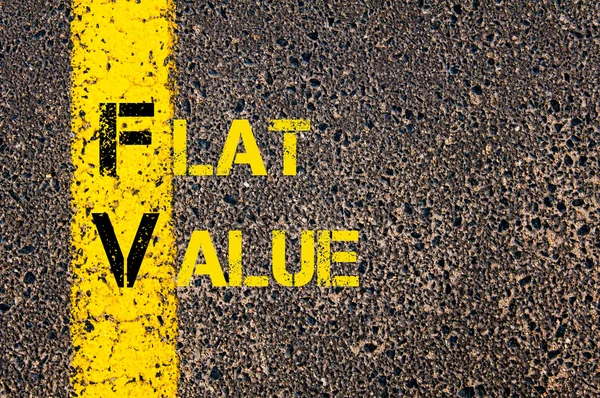 Business Acronym FV as Flat Value — 图库照片