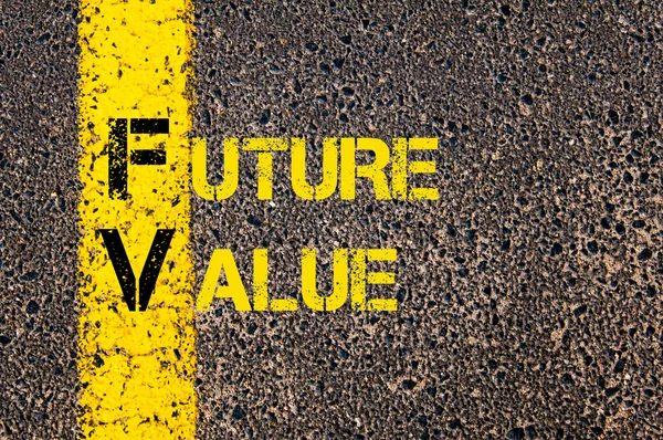 Business Acronym FV as Future Value — Stockfoto