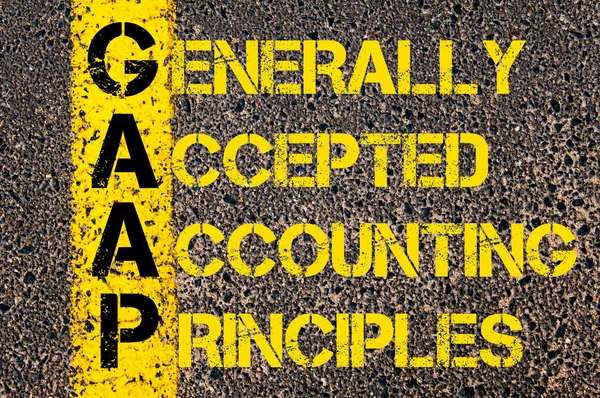 Business Acronym GAAP as Generally Accepted Accounting Principles — Stock Photo, Image