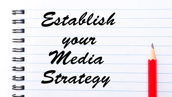 Medya stratejisi kurmak — Stok fotoğraf