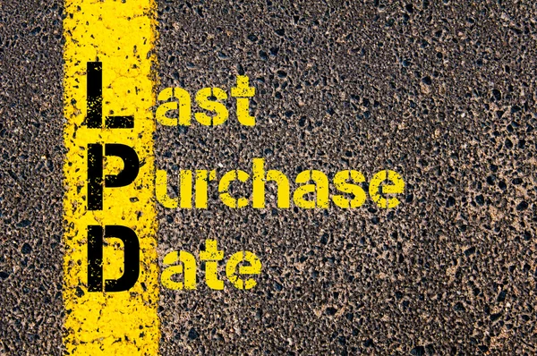 Business Acronym LPD as Last Purchase Date — Stock Photo, Image