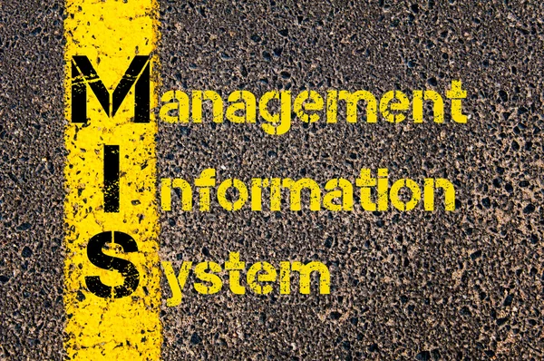 Business akronym Mis som Management Information System — Stockfoto