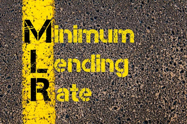 Acronyme d'entreprise MLR comme taux de prêt minimal — Photo