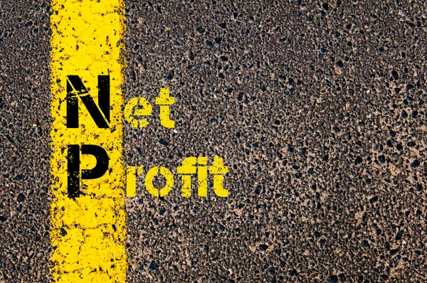 Business Acronym NP as Net Profit — Stok fotoğraf