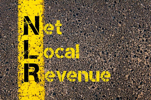 Business Acronym NLR as Net Local Revenue — ストック写真