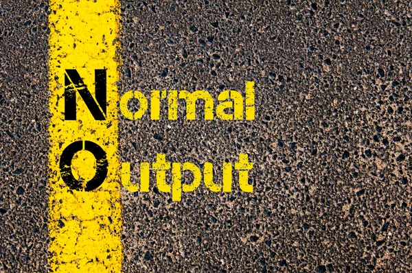 Geschäftskürzel nein als normaler Output — Stockfoto