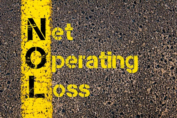 Business Acronym NOL as Net Operating Loss — 图库照片