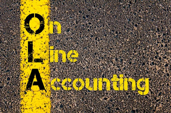 Accounting Business Acronym OLA On Line Accounting — Zdjęcie stockowe