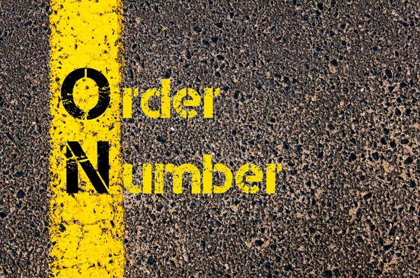 Accounting Business Acronym ON Order Number — Stock fotografie