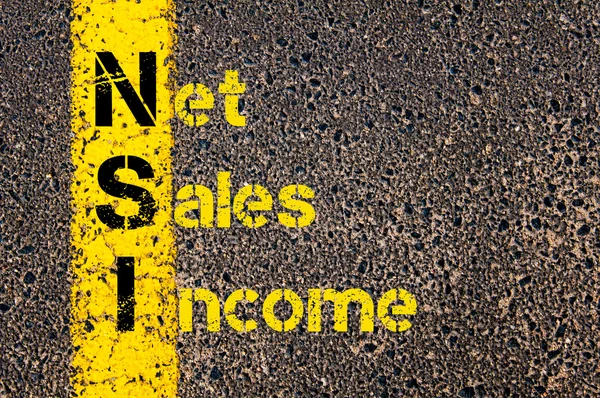 Business Acronym NSI Net Sales Income — Φωτογραφία Αρχείου