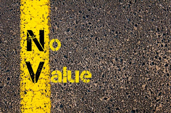 Accounting Business Acronym NV No Value — 图库照片