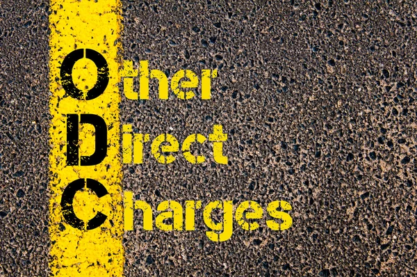 Accounting Business Acronym ODC Other Direct Charges — Zdjęcie stockowe