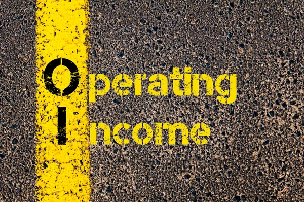 Бухгалтерский бизнес-акроним OI Operating Income — стоковое фото