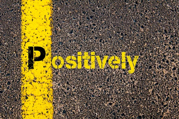 Accounting Business Acronym P Positively — Zdjęcie stockowe