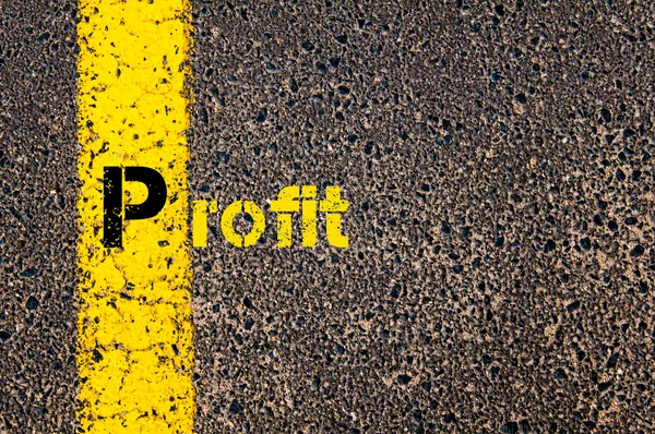 Accounting Business Acronym P Profit — 图库照片