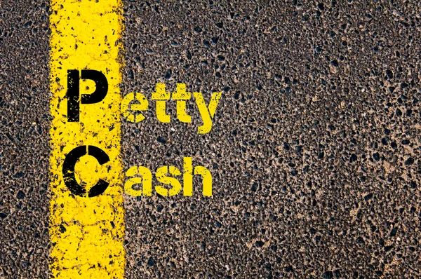 Accounting Business Acronym PC Petty Cash — Stock Photo, Image