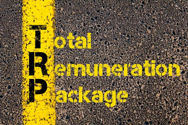 Contabilidade Negócio Acrónimo TRP Total Remuneration Package — Fotografia de Stock