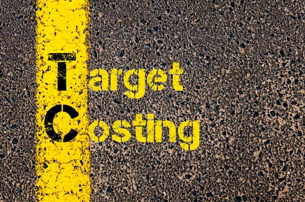 Boekhouding Business acroniem Tc Target kost — Stockfoto