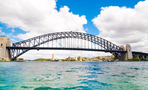 View over Sydney Harbour bridge