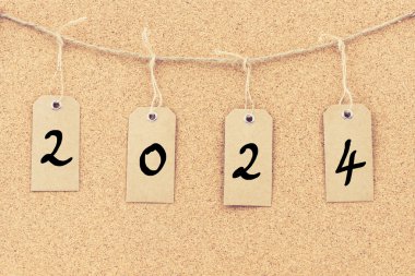 Vintage grunge Etiketler ile yıl 2024