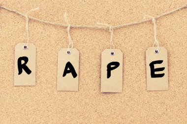 Vintage grunge Etiketler ile kelime tecavüz