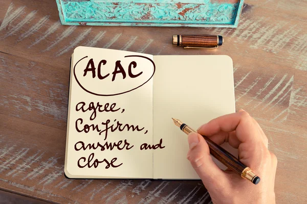Acronimo commerciale ACAC — Foto Stock