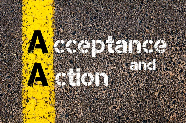 Business Acronym AA Acceptance and Action — 스톡 사진