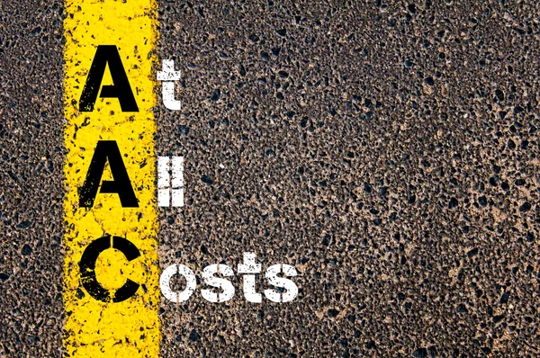 Acrónimo de negocio AAC At All Costs —  Fotos de Stock