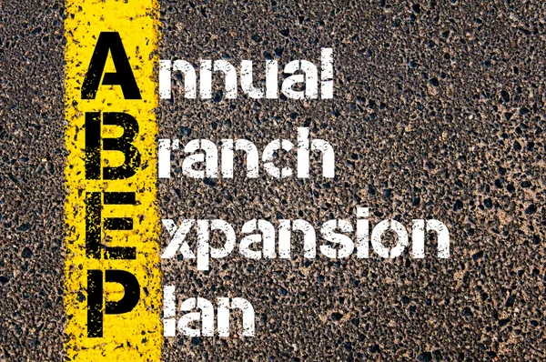Щорічний план розширення бізнесу ABEP — стокове фото
