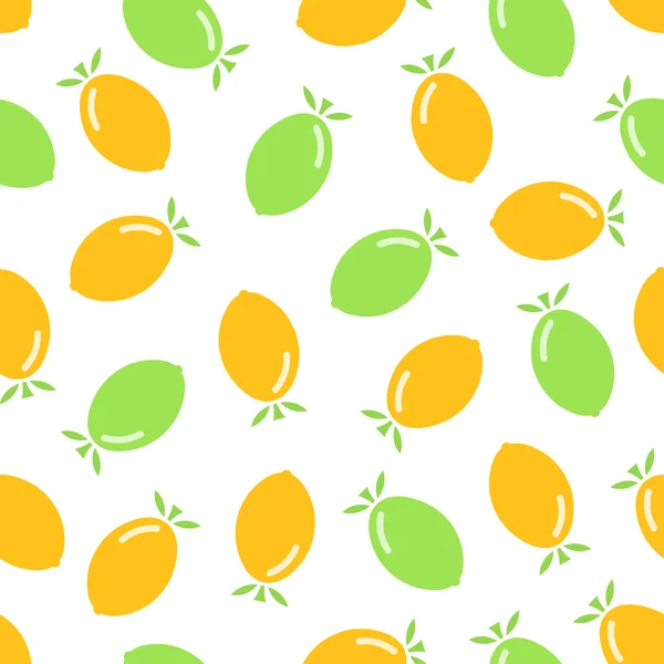Citrus nahtloses Muster. — Stockvektor
