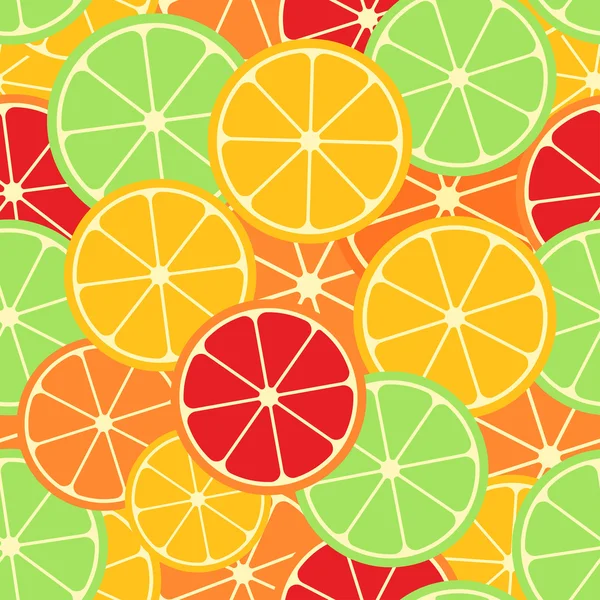 Citrus naadloze patroon. Stockillustratie
