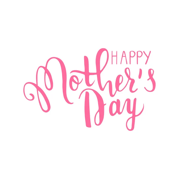 Letras Feliz Dia das Mães . — Vetor de Stock