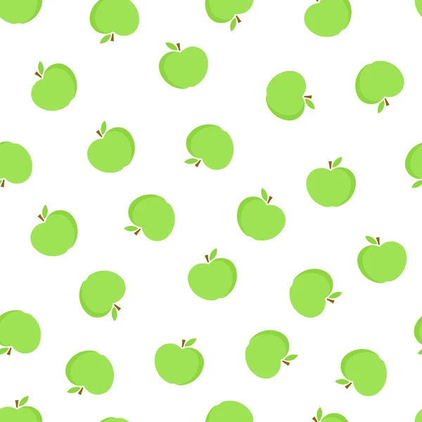 Appels naadloze patroon. — Stockvector