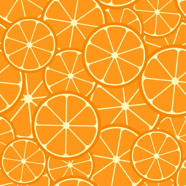 Citrus naadloze patroon. — Stockvector