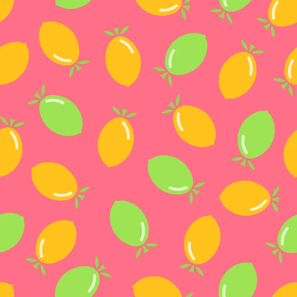 Citrus naadloze patroon. — Stockvector