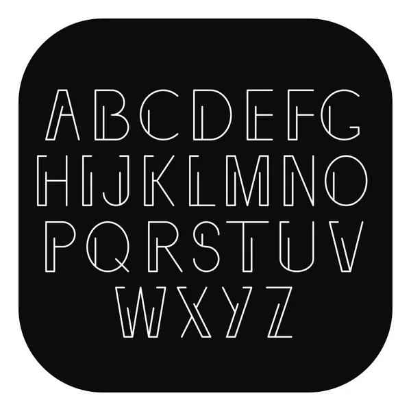 Lineares Alphabet — Stockvektor