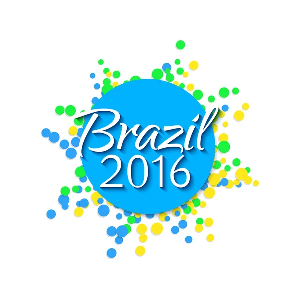 巴西 2016年概念 免版税图库矢量图片