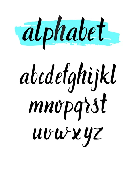 Alphabet dessiné à la main. — Image vectorielle