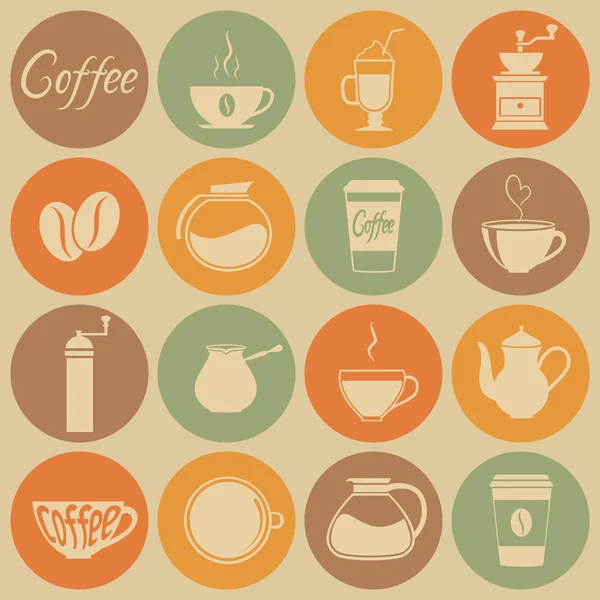 Coffee icons. — Stock Vector