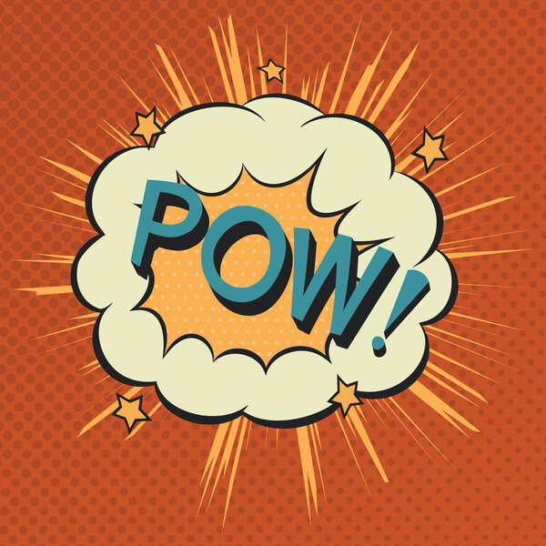 Pow. Comic speech bubble.