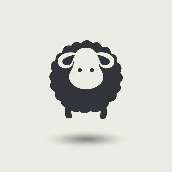 Icono de oveja . — Vector de stock