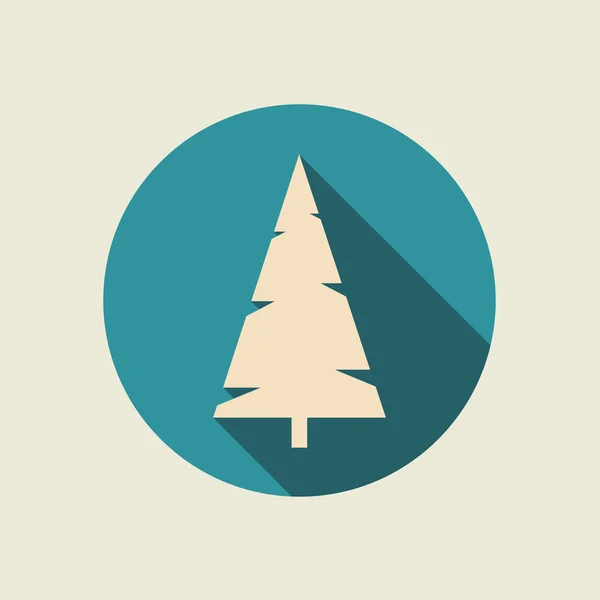 Icône arbre de Noël . — Image vectorielle