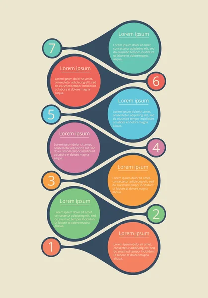 Linha do tempo Infográfico . —  Vetores de Stock