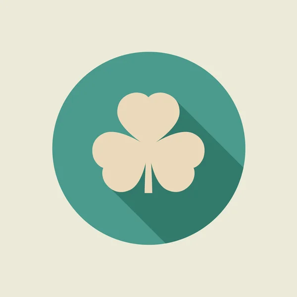 Clover leaf ikonen. — Stock vektor