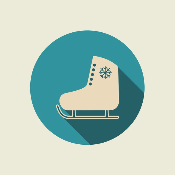 Icône de patin à glace . — Image vectorielle