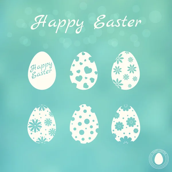 Background with Easter eggs — Stock Vector