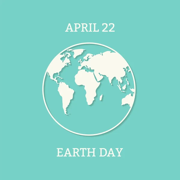 Earth Day Karte — Stockvektor